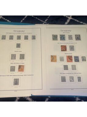 Vintage Uruguay Stamp Collection 248 Stamps 1884-1973 Postage Airmail Parcel Pos